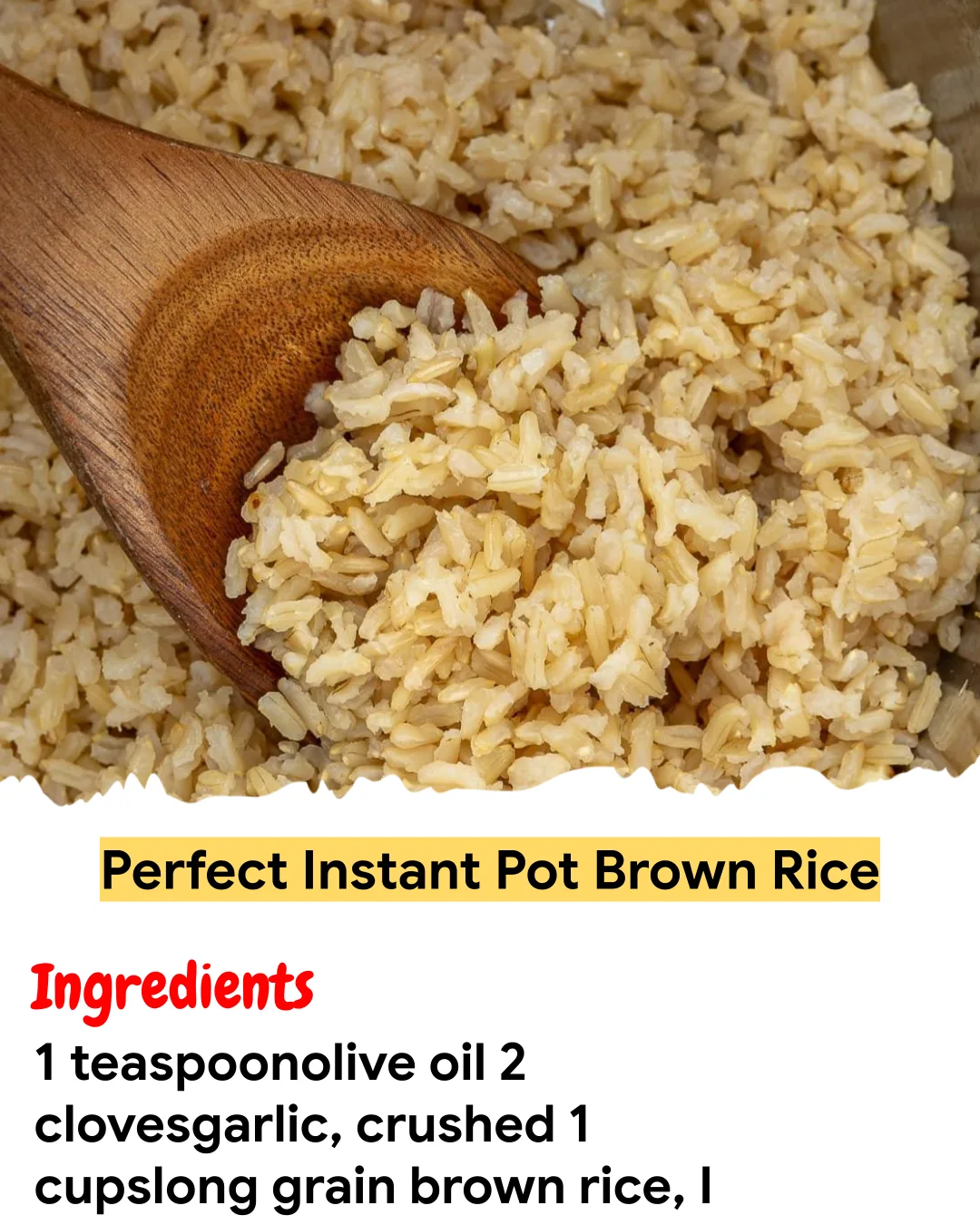 Meal Prep Recipe Perfect Instant Pot Brown Rice