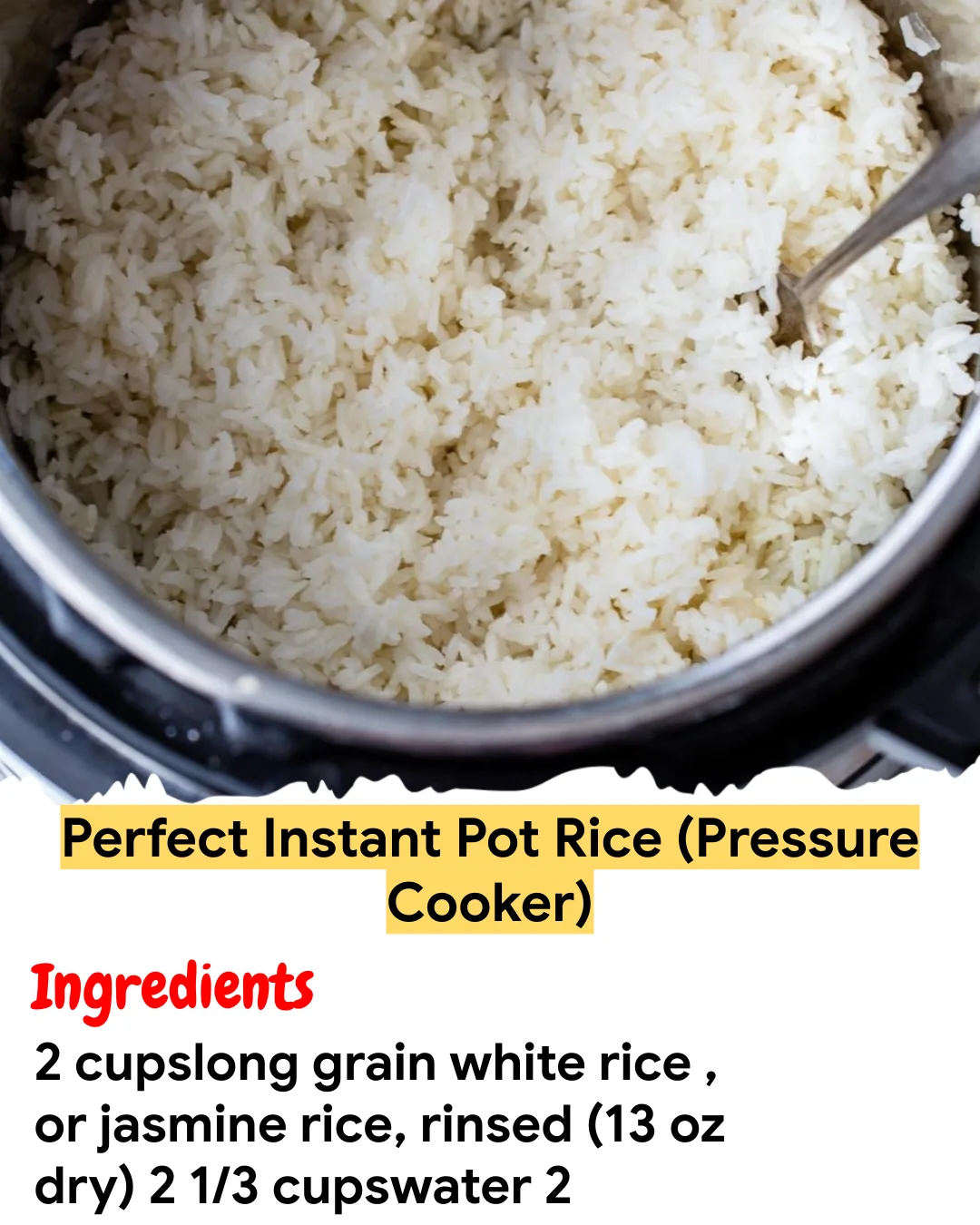 Meal Prep Recipe Perfect Instant Pot Rice (Pressure Cooker)