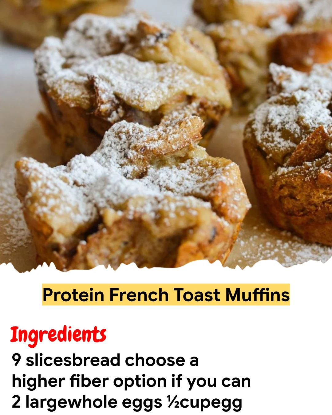 Meal Prep Recipe Protein French Toast Muffins