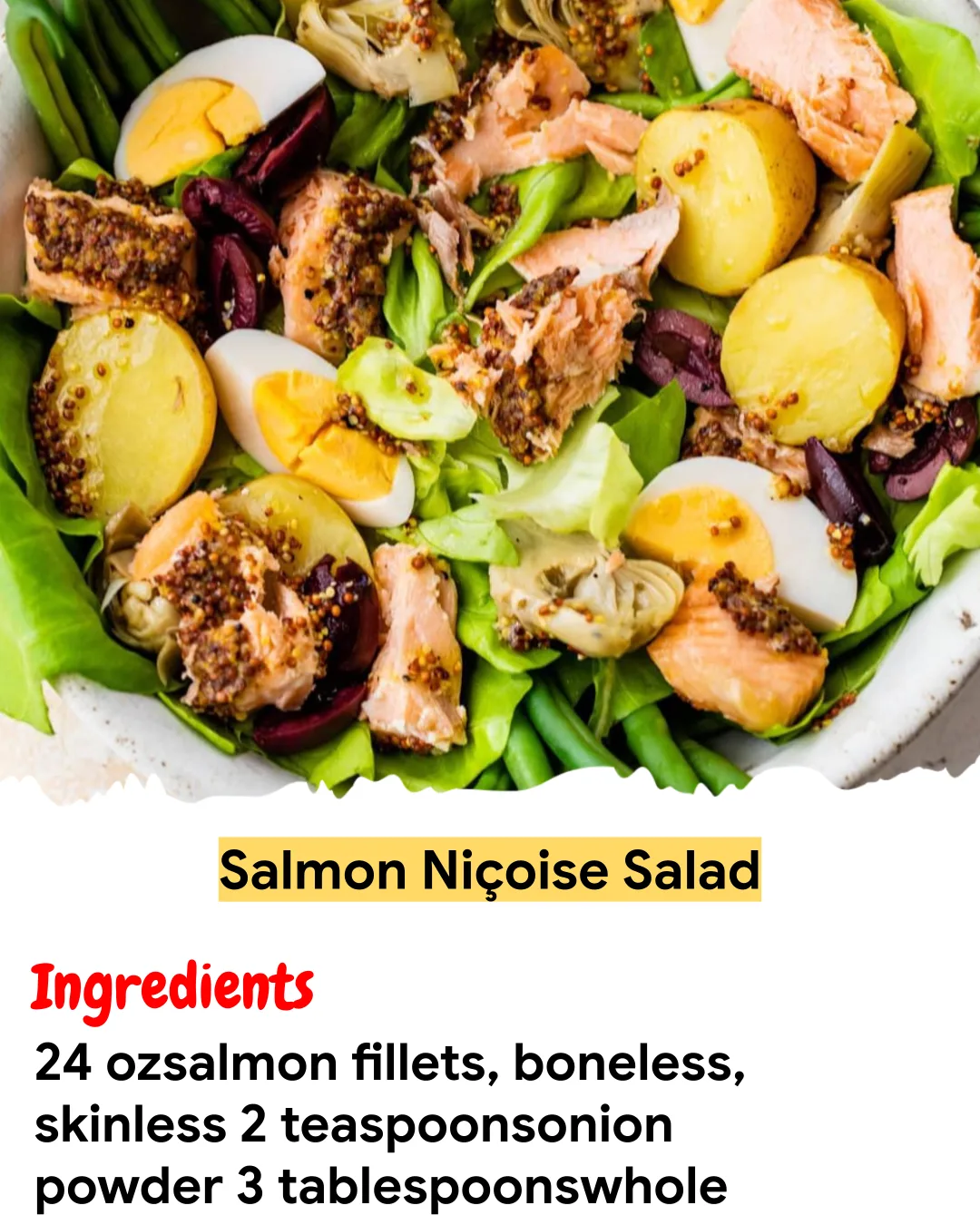 Meal Prep Recipe Salmon Niçoise Salad