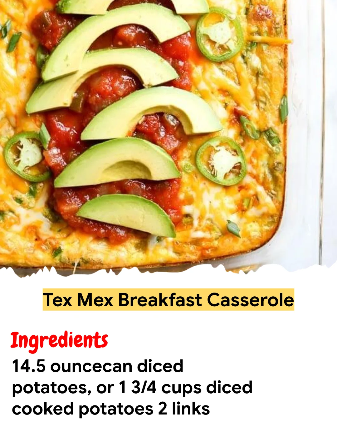 Meal Prep Recipe Tex Mex Breakfast Casserole