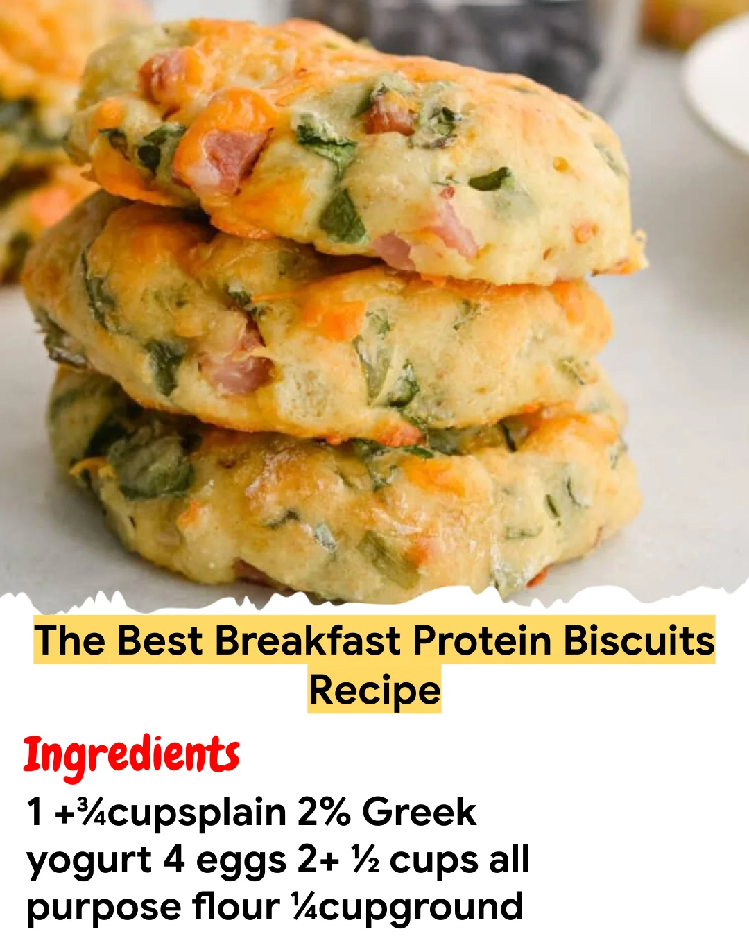 Meal Prep Recipe The Best Breakfast Protein Biscuits Recipe