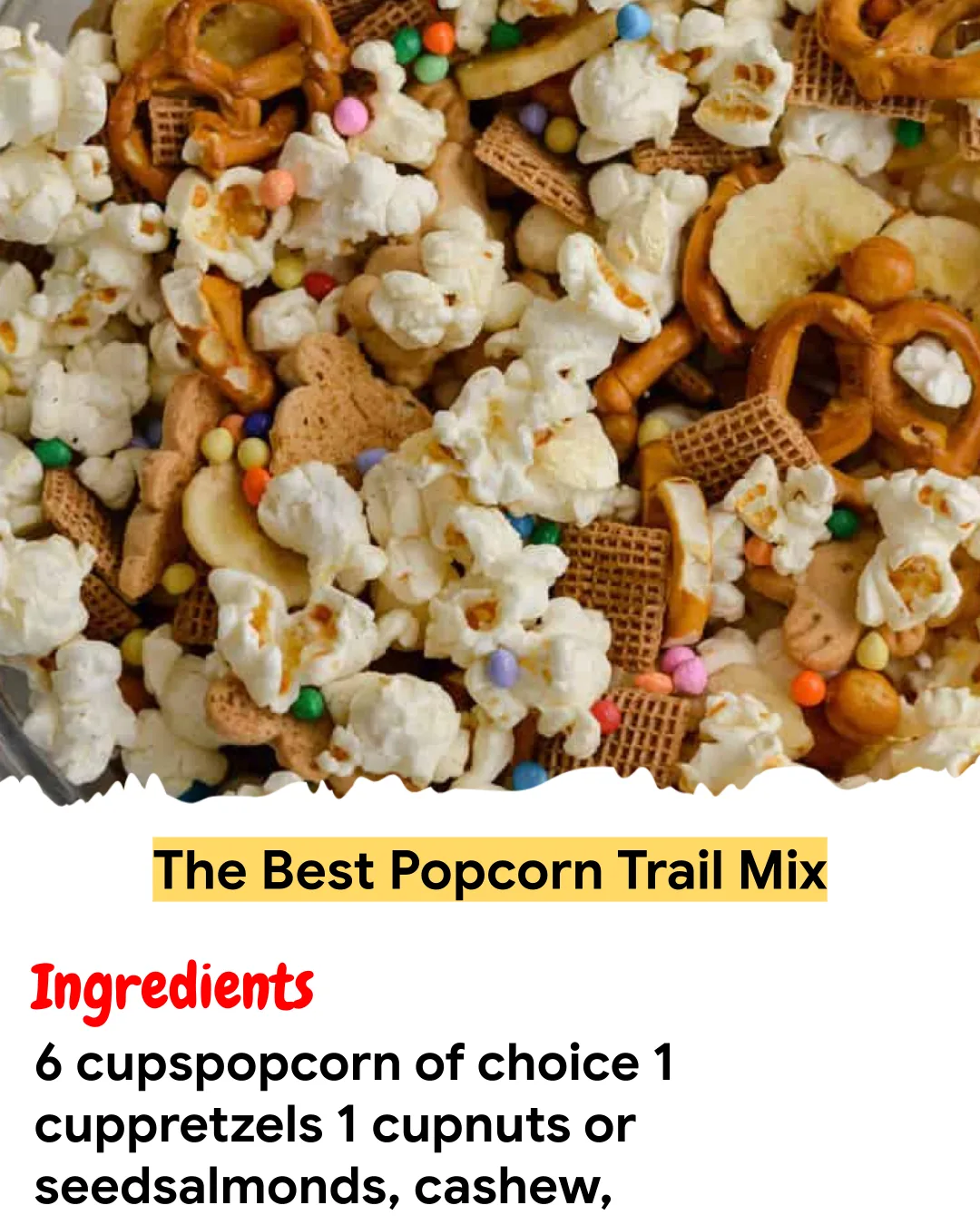 Meal Prep Recipe The Best Popcorn Trail Mix