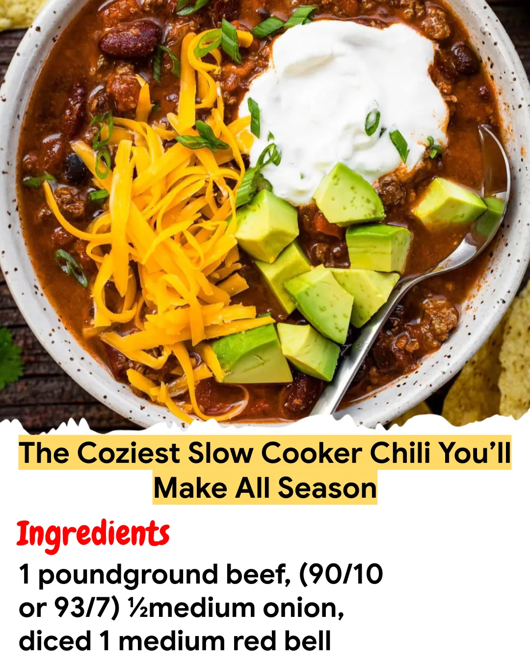 Meal Prep Recipe The Coziest Slow Cooker Chili You’ll Make All Season