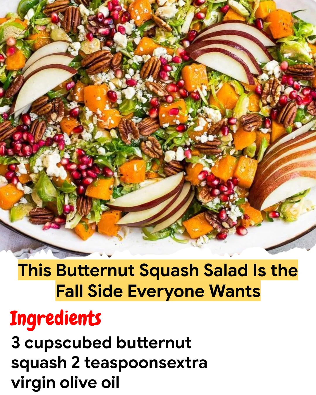 Meal Prep Recipe This Butternut Squash Salad Is the Fall Side Everyone Wants