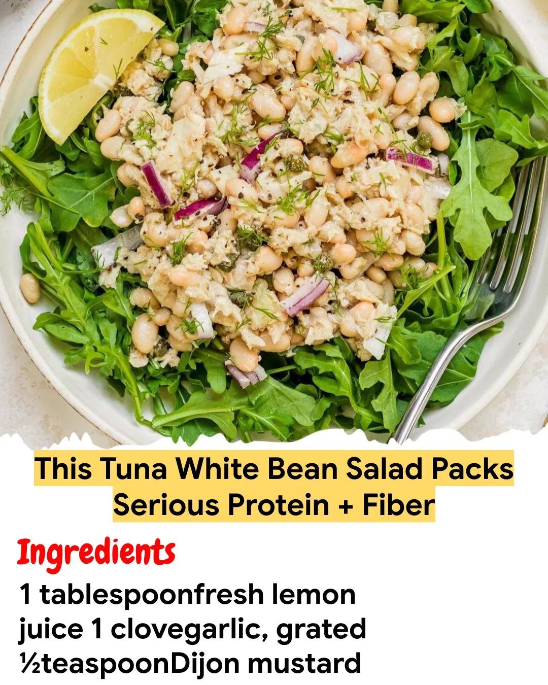 Meal Prep Recipe This Tuna White Bean Salad Packs Serious Protein + Fiber