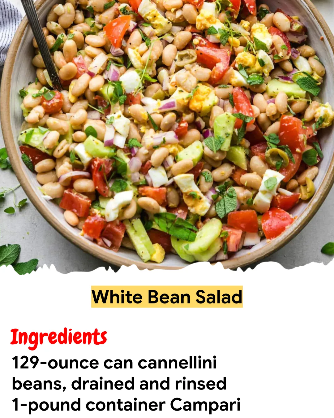 Meal Prep Recipe White Bean Salad