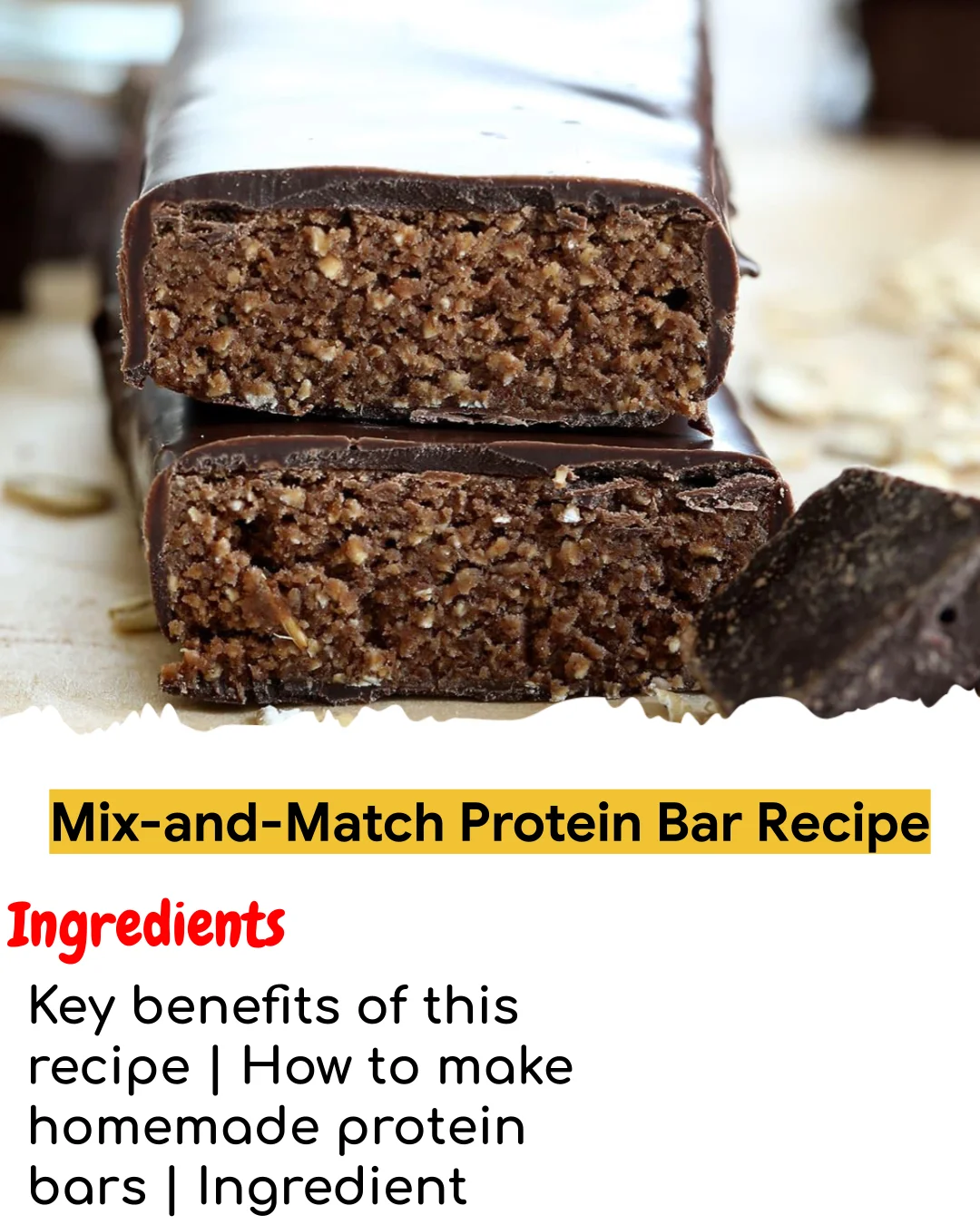 Mix-and-Match Protein Bar Recipe (Meal Prep Friendly)