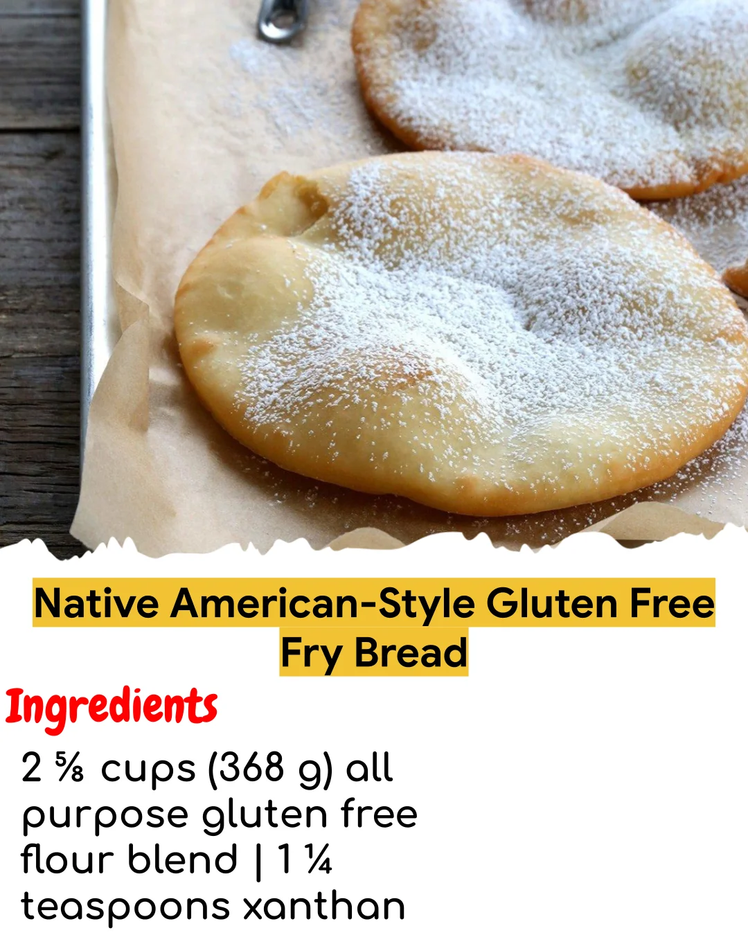 Native American-Style Gluten Free Fry Bread (Tested 10+ Times)