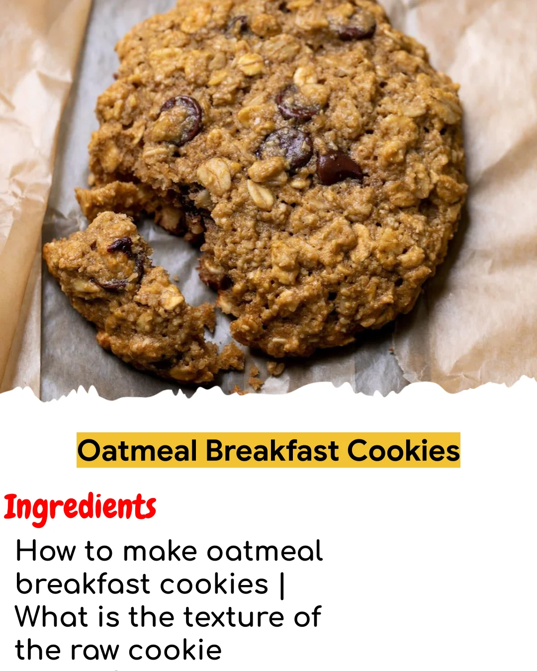Oatmeal Breakfast Cookies (Easy 60-Minute)
