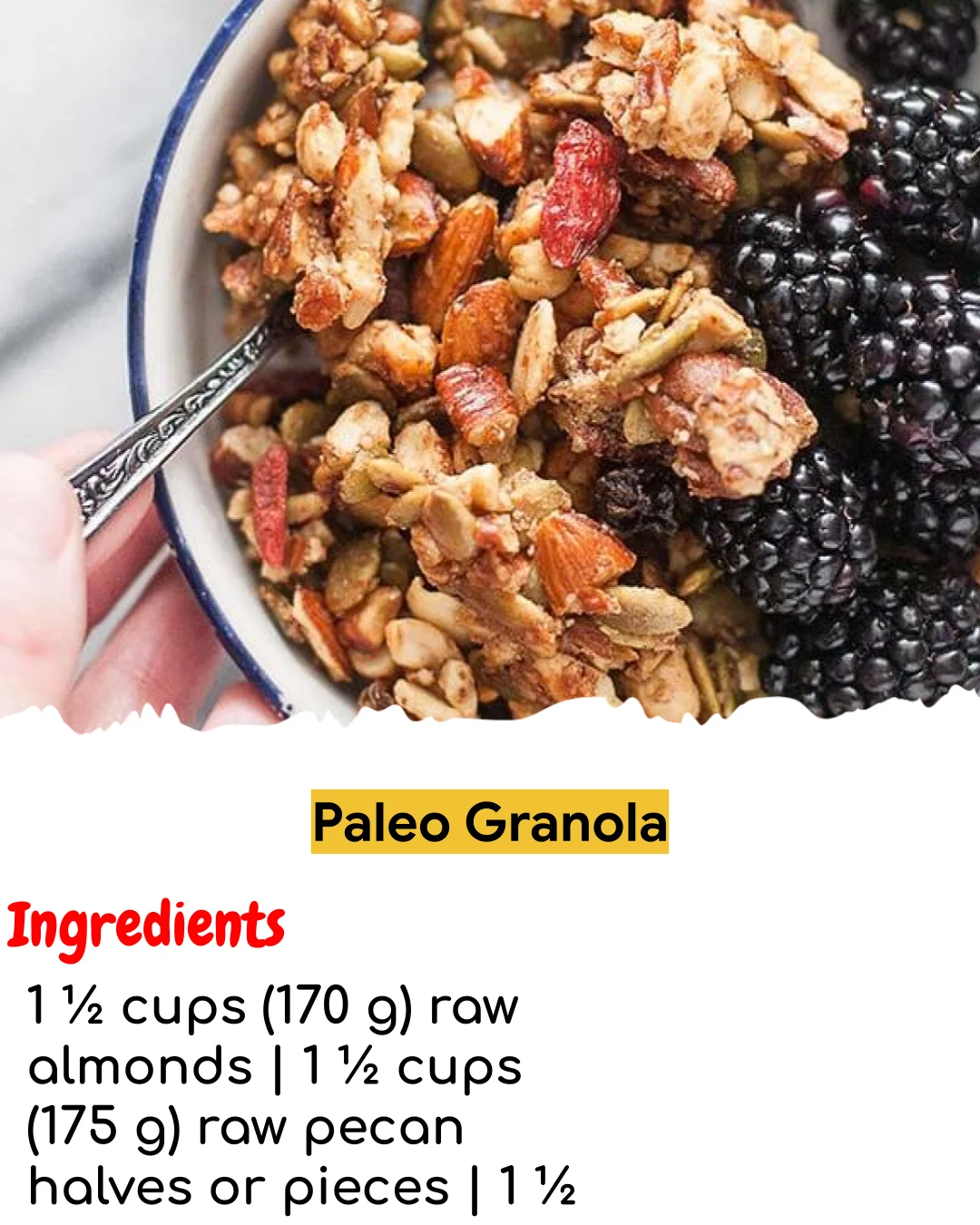 Paleo Granola (Meal Prep Friendly)