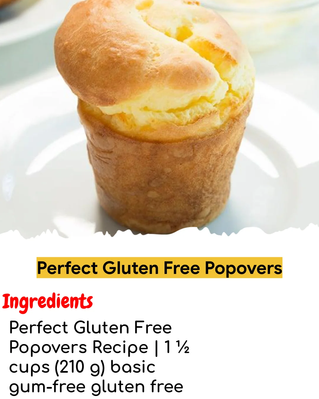 Perfect Gluten Free Popovers (Meal Prep Friendly)