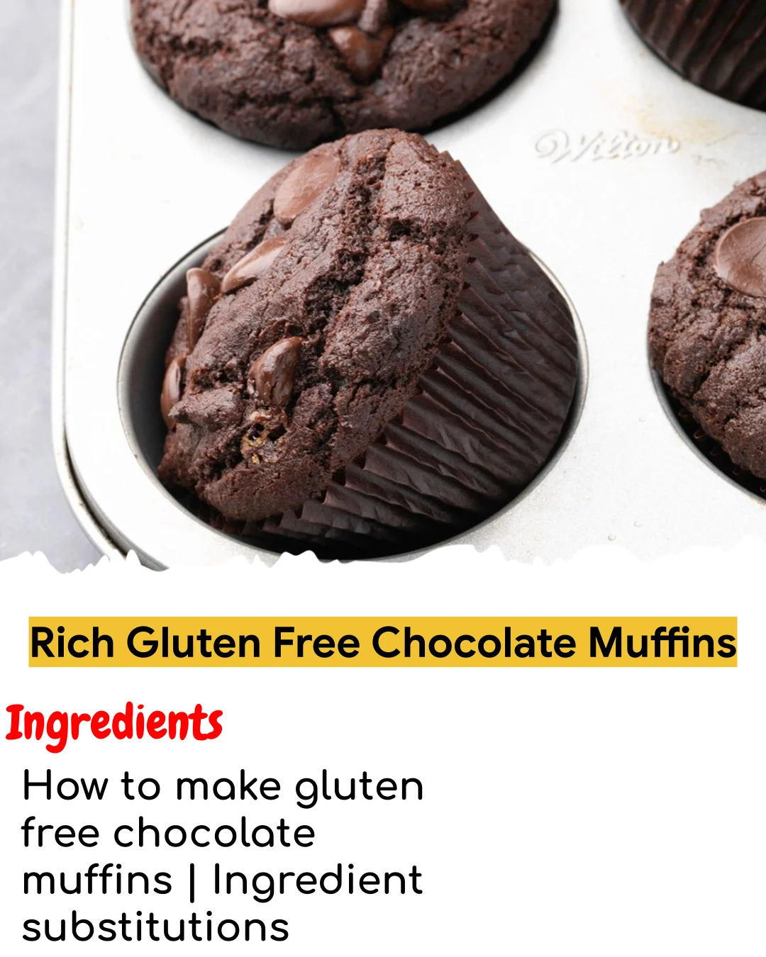 Rich Gluten Free Chocolate Muffins (Tested 10+ Times)