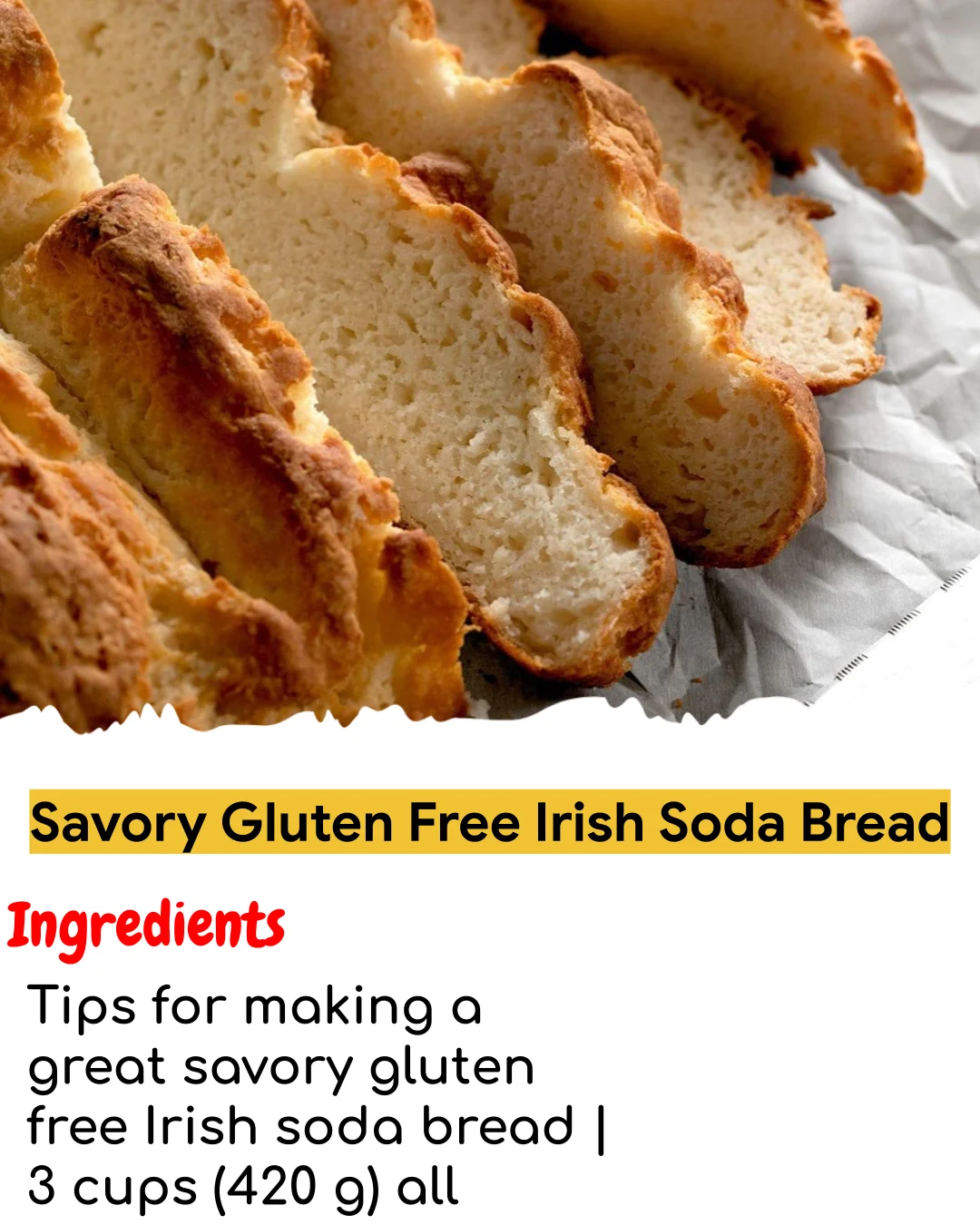 Savory Gluten Free Irish Soda Bread (Easy 60-Minute)