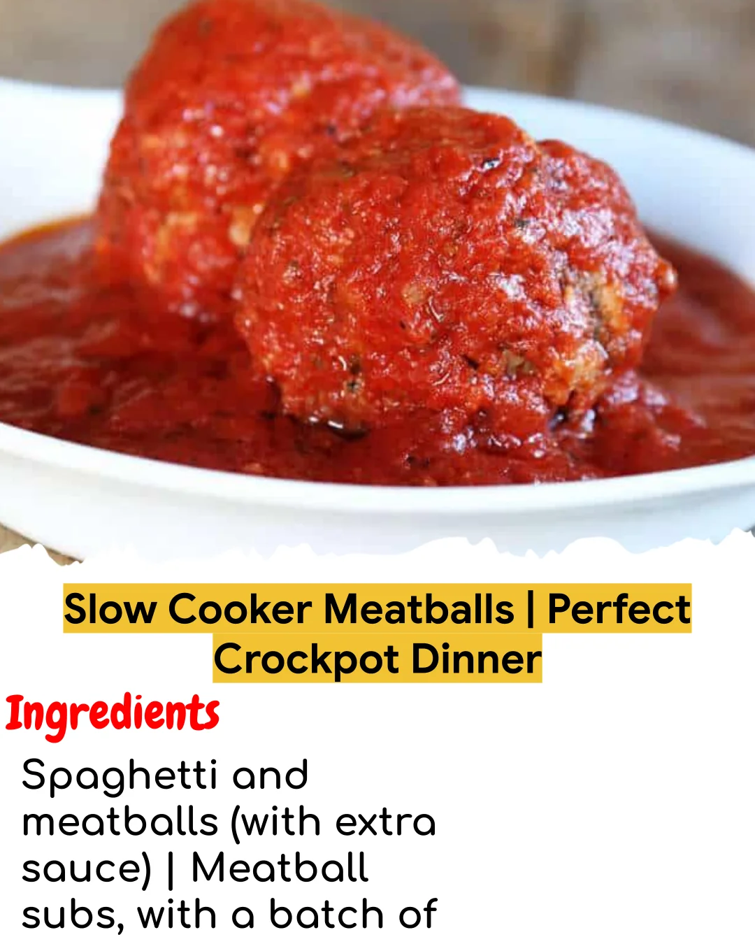 Slow Cooker Meatballs | Perfect Crockpot Dinner (Easy 60-Minute)
