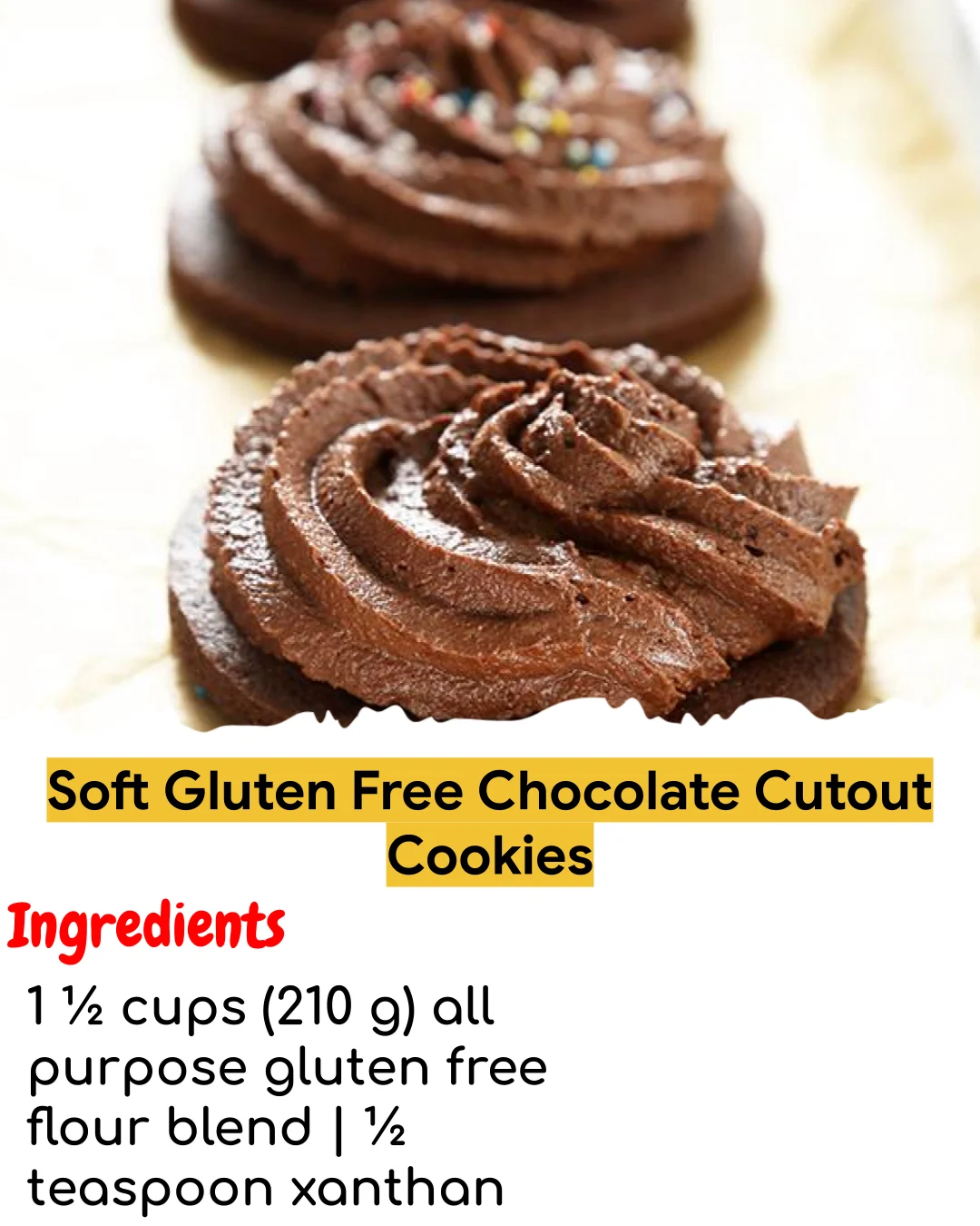 Soft Gluten Free Chocolate Cutout Cookies (Tested 10+ Times)