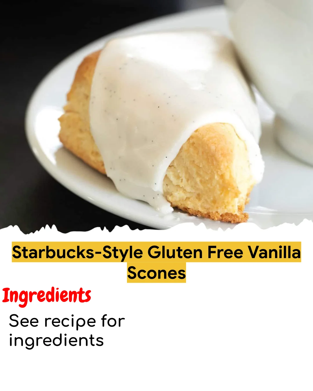 Starbucks-Style Gluten Free Vanilla Scones (Tested 10+ Times)