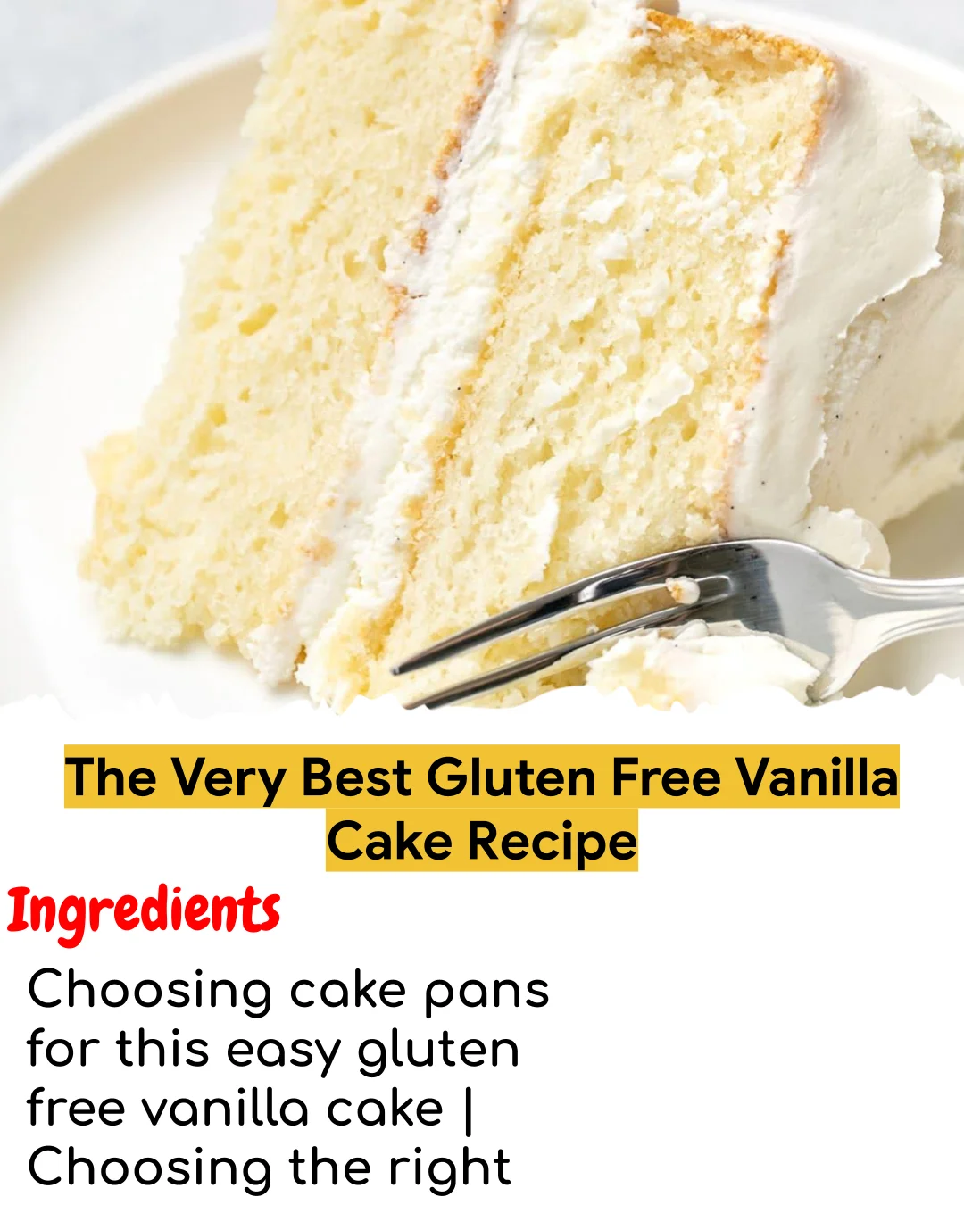 The Very Best Gluten Free Vanilla Cake Recipe (Easy 60-Minute)