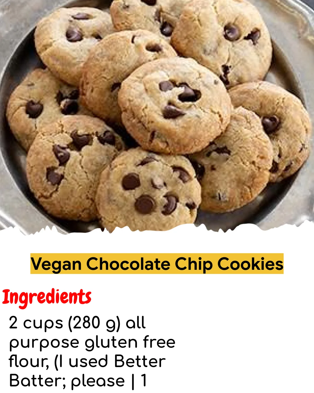 Vegan Chocolate Chip Cookies (Chef-Developed)