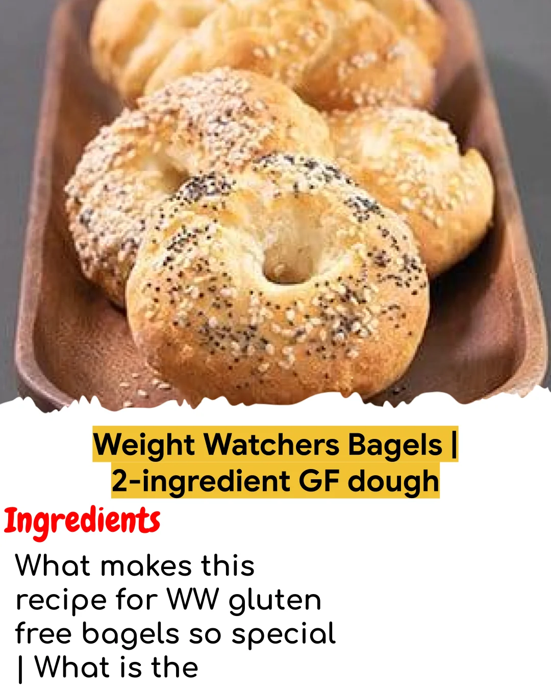 Weight Watchers Bagels | 2-ingredient GF dough (Tested 10+ Times)