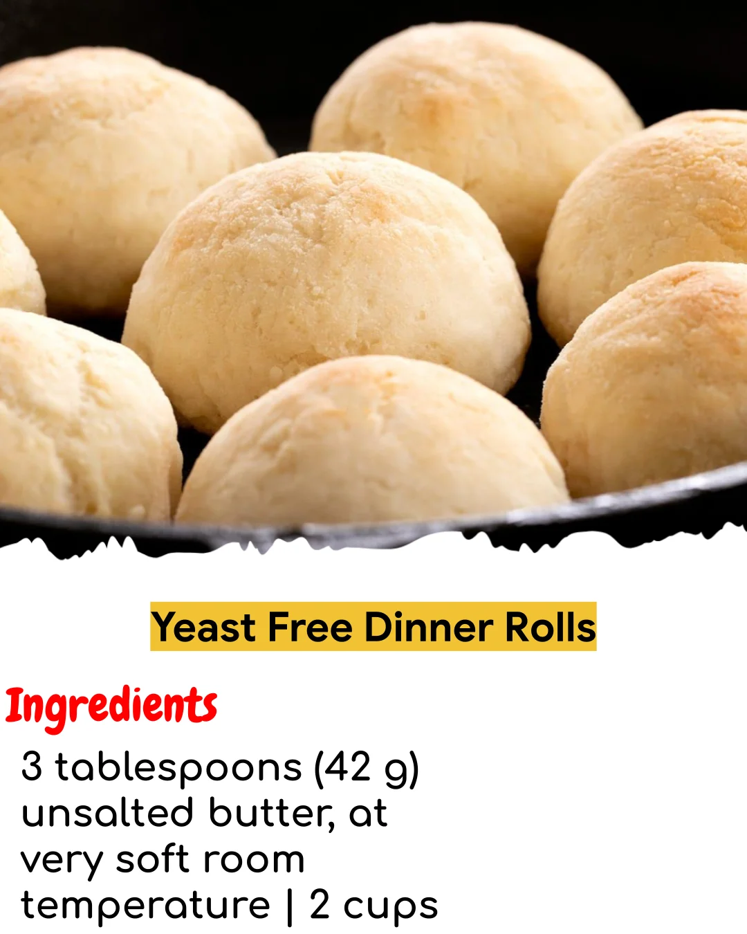 Yeast Free Dinner Rolls (Tested 10+ Times)