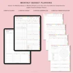 Digital Budget Planner, Digital Financial Budget Planner, Digital Finance Planner, Finance Tracker, Undated Budget Planner,GoodNotes Planner