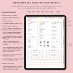 Digital Budget Planner, Digital Financial Budget Planner, Digital Finance Planner, Finance Tracker, Undated Budget Planner,GoodNotes Planner