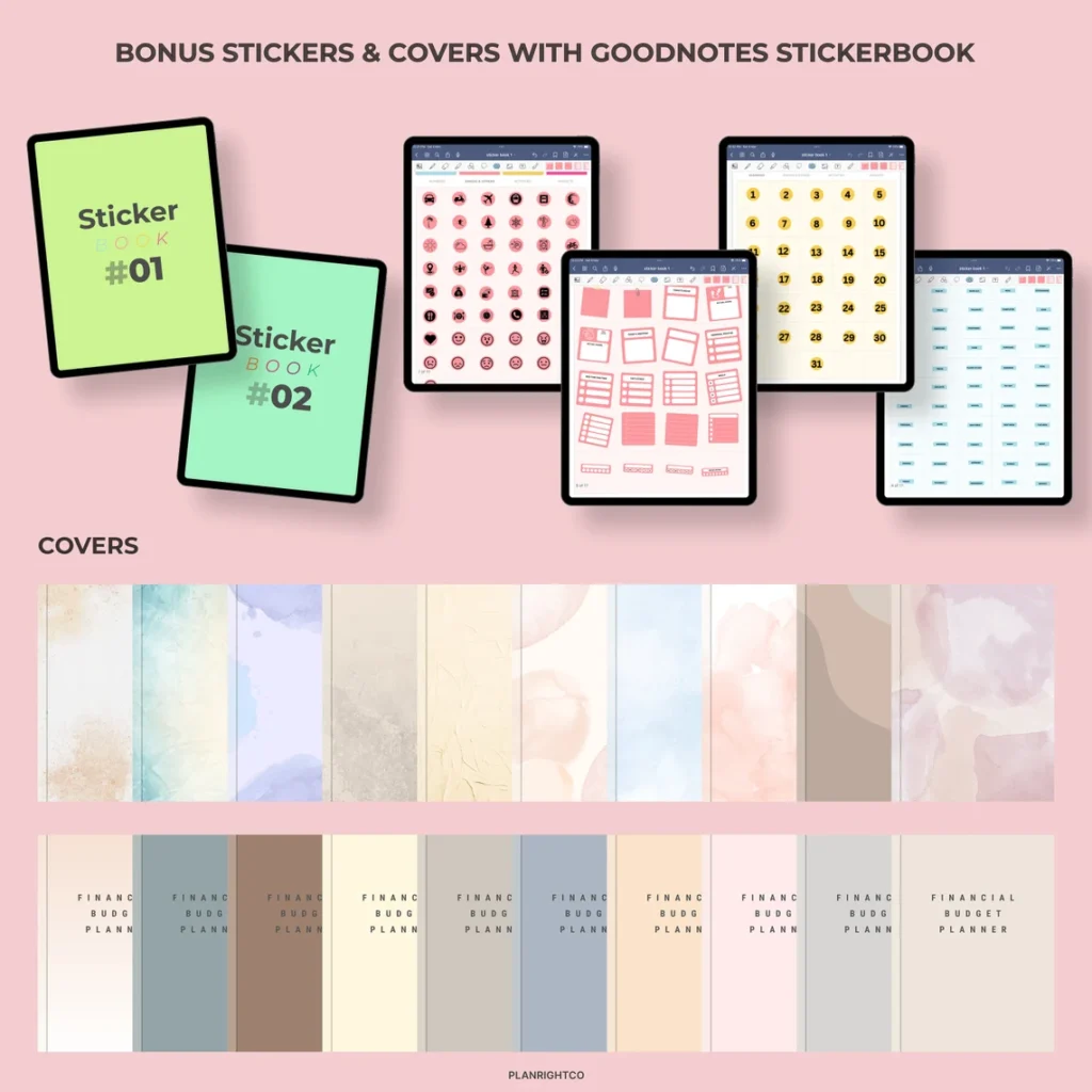 Digital Budget Planner, Digital Financial Budget Planner, Digital Finance Planner, Finance Tracker, Undated Budget Planner,GoodNotes Planner