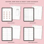Digital Budget Planner, Digital Financial Budget Planner, Digital Finance Planner, Finance Tracker, Undated Budget Planner,GoodNotes Planner