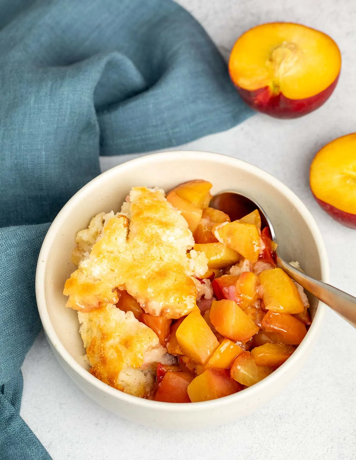 Gluten Free Peach Cobbler