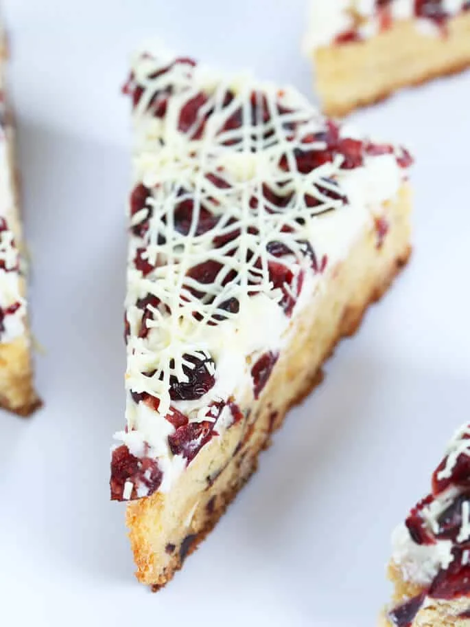 Festive Gluten Free Cranberry Bliss Bars