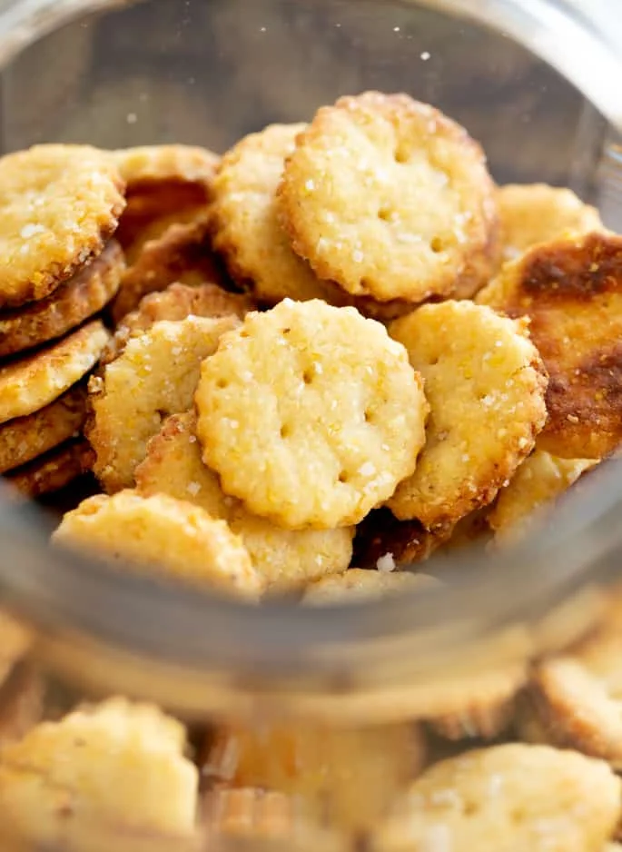 Gluten Free Parmesan Crackers