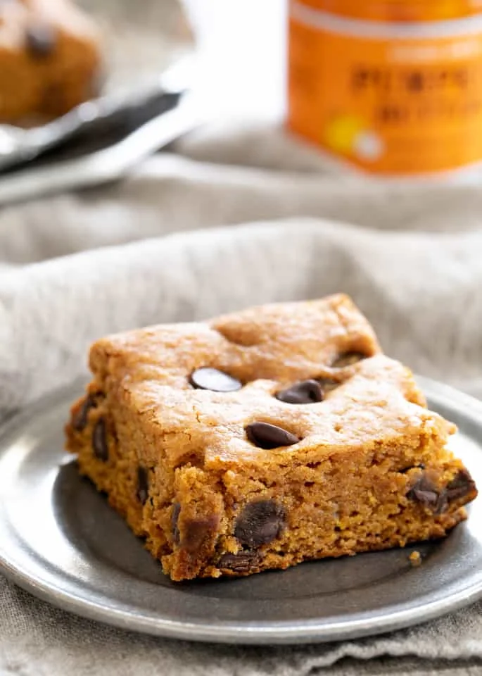 Gluten Free Pumpkin Chocolate Chip Squares