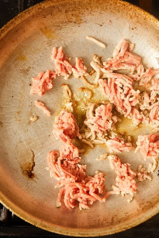 A lighter version of Mexican Chorizo made with ground turkey and a smoky spice blend, perfect for adding to eggs, tacos, and more!