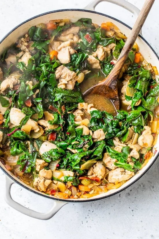 Add the swiss chard