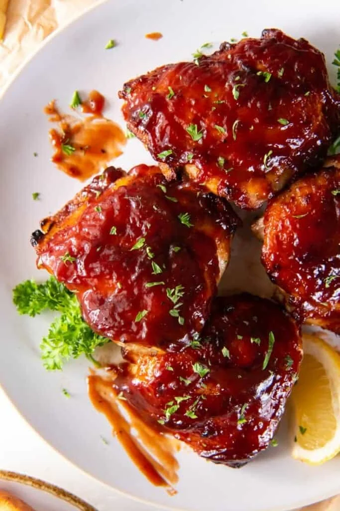 Air Fryer BBQ Chicken Thighs