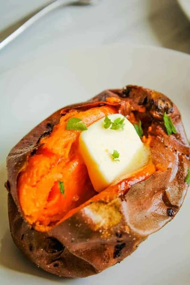 Air Fryer Baked Sweet Potatoes