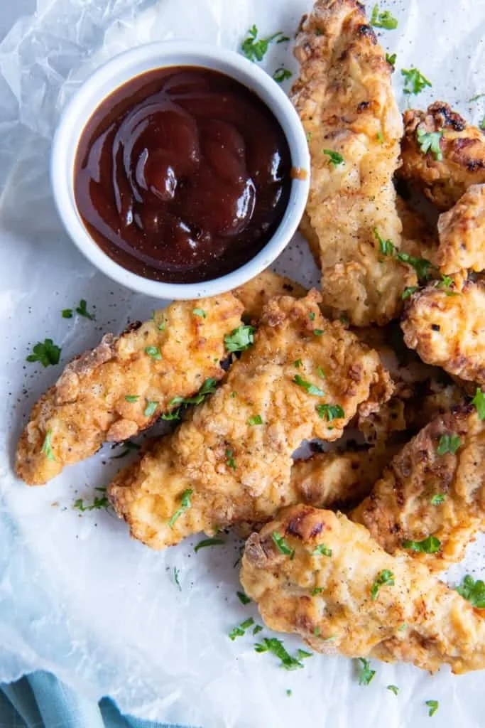 Air Fryer Chicken Tenders with Flour