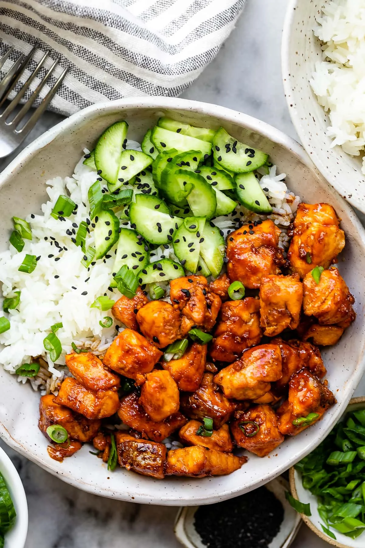 Korean-Inspired Salmon Rice Bowl