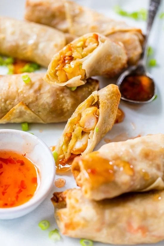 Shrimp Egg Rolls (Air Fryer or Baked)