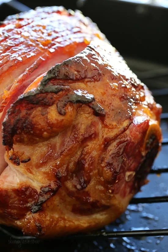 Apricot-Rum Glazed Spiral Ham