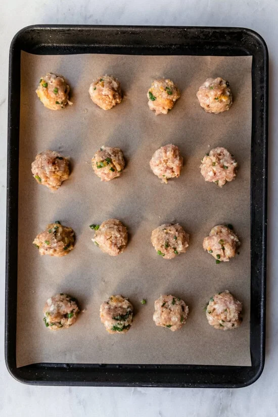 Asian Baked Chicken Meatballs