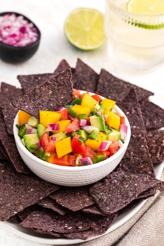 Avocado Mango Salsa Appetizer