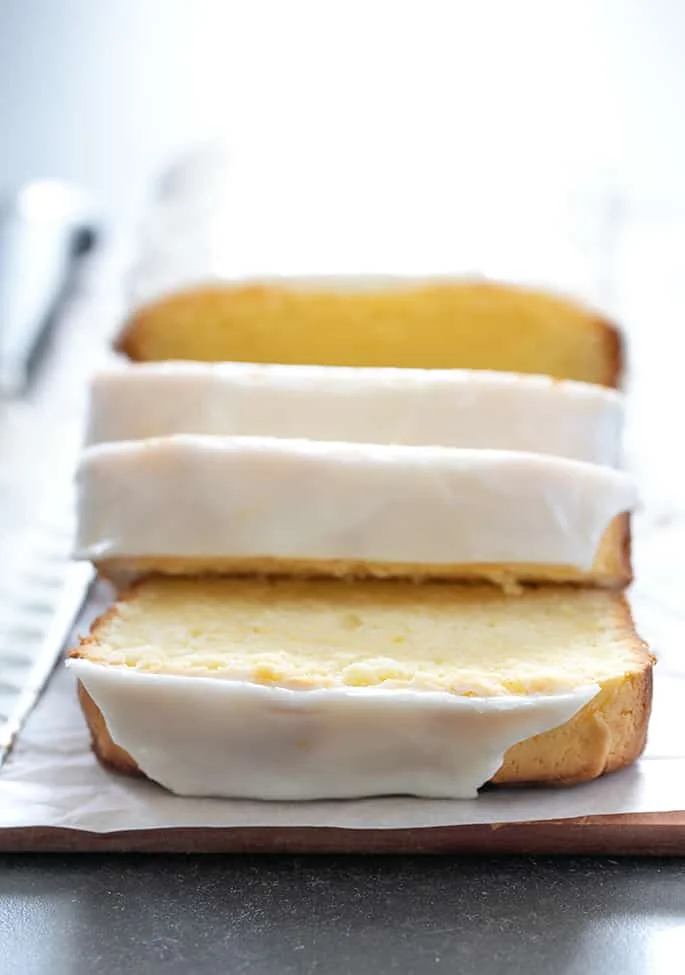 Iced Gluten Free Lemon Pound Cake