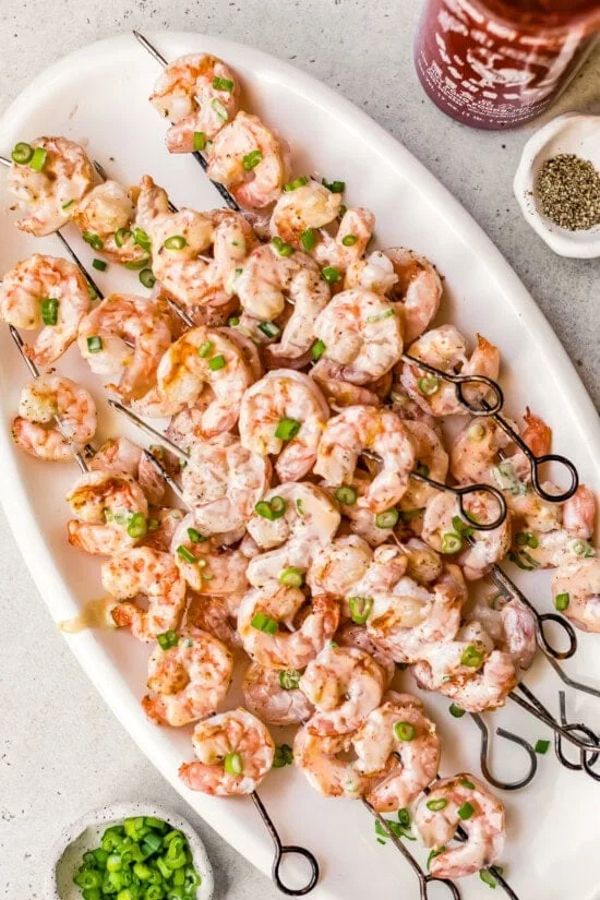 Bang Bang Grilled Shrimp Skewers