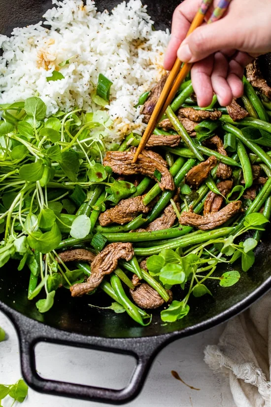 Beef Negimaki Stir Fry