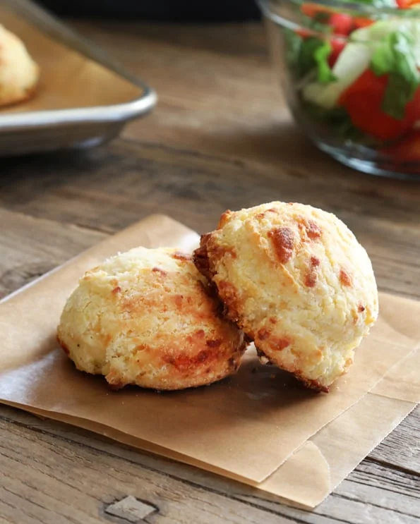 Gluten Free Cornmeal & Cheese Drop Biscuits