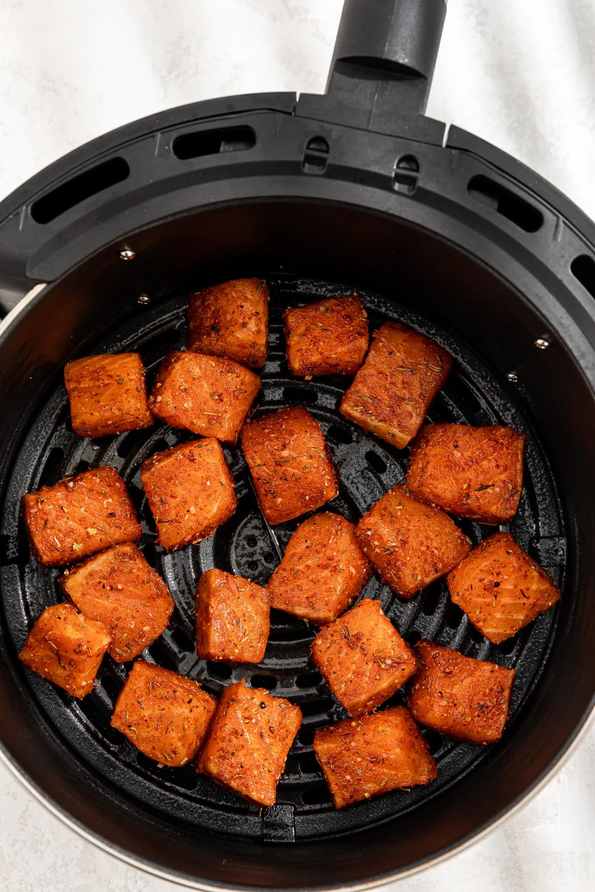 Blackened Air Fryer Salmon Bites