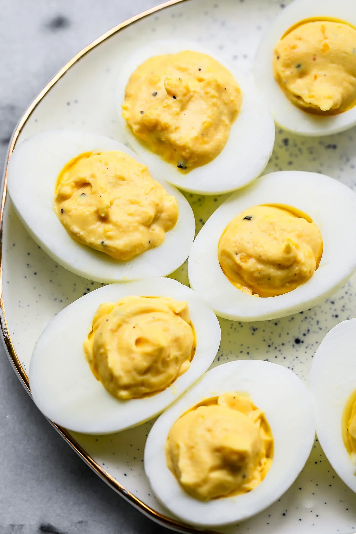 Bloody Mary Deviled Eggs