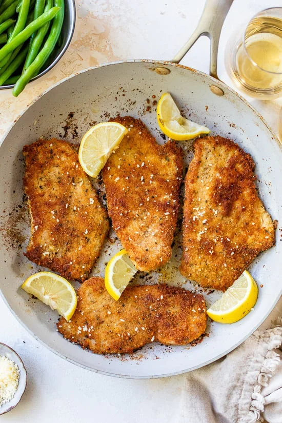 Turkey Cutlets with Parmesan Crust